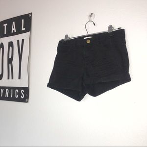 Black H&M short shorts